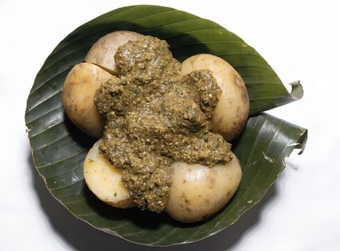Bhaang Ki Chutney with Aloo