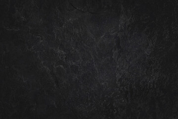 Fototapeta premium Dark grey black slate texture in natural pattern with high resolution for background and design art work. Black stone wall.