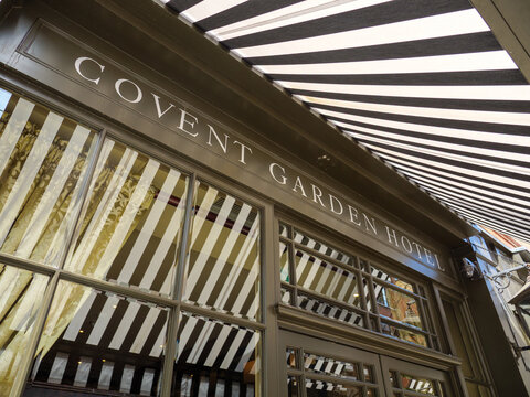 Covent Garden Hotel on Monmouth Street, London, UK