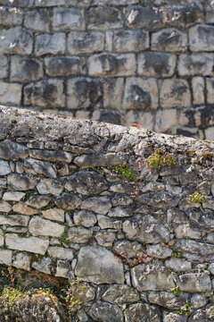 Weathered Stone Wall Texture With Rustic Masonry Detail
