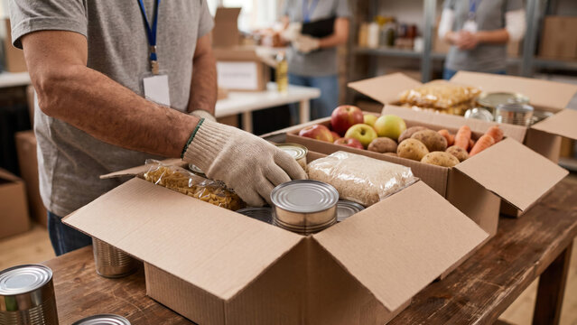 Community Event for Food Supply Distribution and Donation Arranging