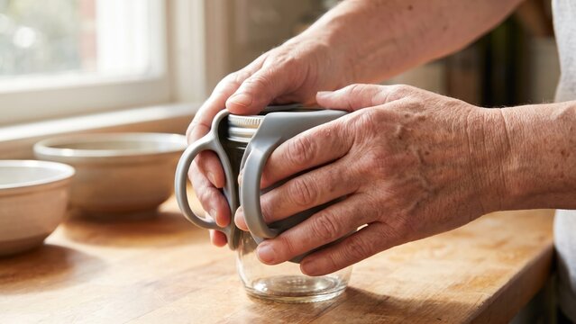 Adaptive Jar Opener for Limited Hand Mobility in Kitchen Use