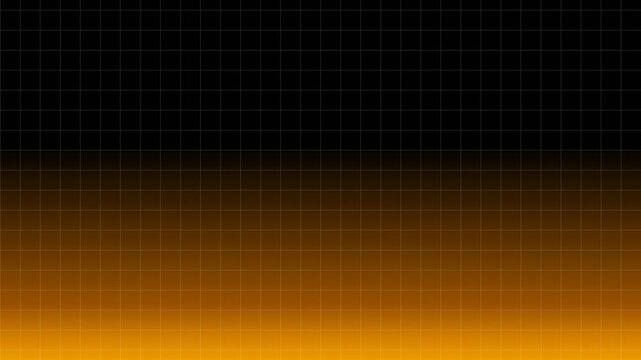Elegant glowing orange amber moving grid background bottom glow seamless loop 4k motion graphic video