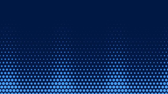 Blue abstract halftone dot pattern background, digital technology vector gradient texture