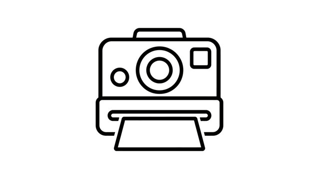 Instant camera icon for capturing and printing immediate photographs.