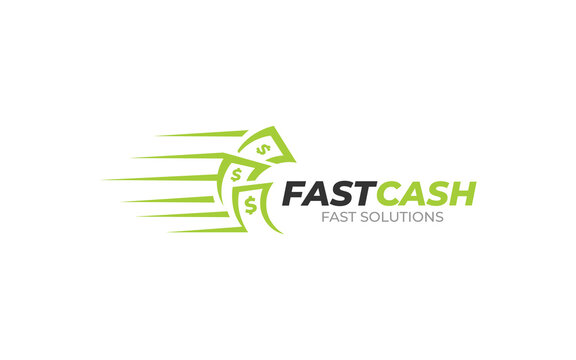 Illustration graphic vector of fast cash payment business logo design