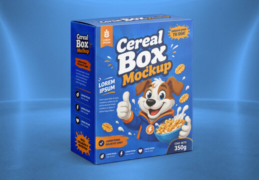 Blank Folding Carton Packaging Template
