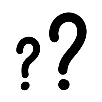 doodle question mark hand drawn