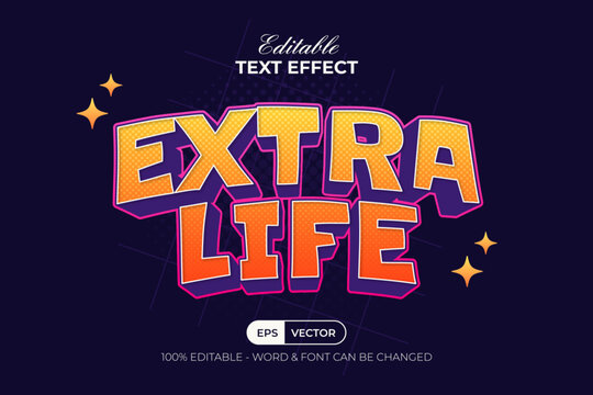 Editable Text Effect Pop Comic Cartoon 3D Style