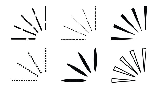 set of abstract graphic elements for design