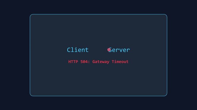 Quantum computing glitch with server gateway timeout error screen