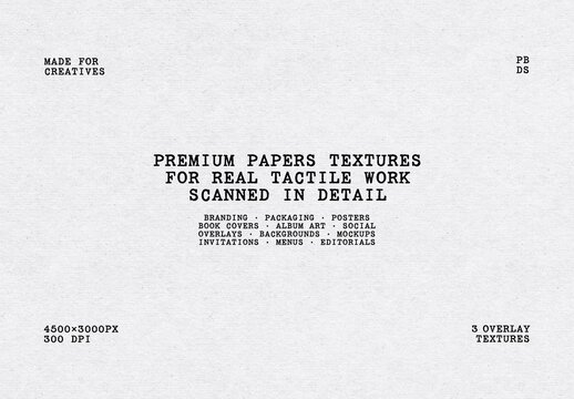 Premium Paper Textures For Poster And Print Design