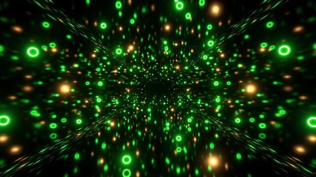 結晶化金属の深宇宙空間でプラズマ光とエネルギーが広がるCG背景映像