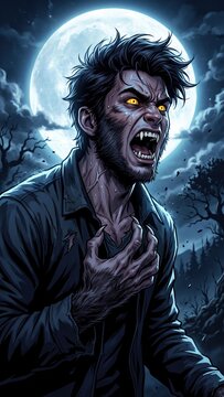Moonlit Werewolf Transformation