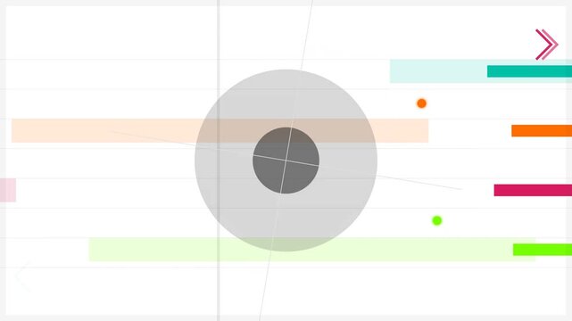Clean infographic motion background with colorful animated data bars