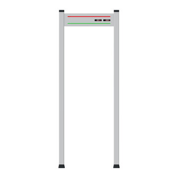 Stationary walk through metal detector icon used in security settings for detecting items on individuals