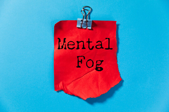 Mental Fog text on paper