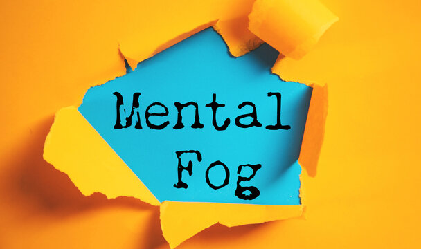 Mental Fog text on paper