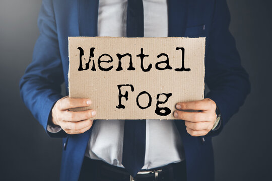 Mental Fog text on paper