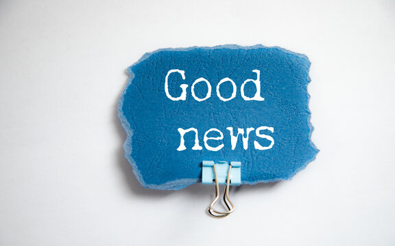 Good news concept text on paper