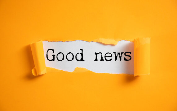 Good news concept text on paper