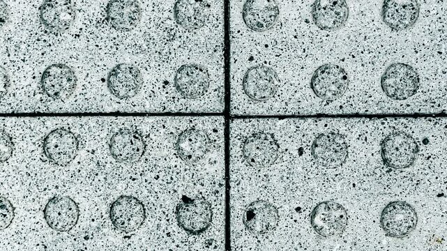 Tactile paving texture close-up