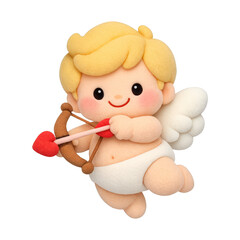 Obraz premium PNG Cute cherub with bow