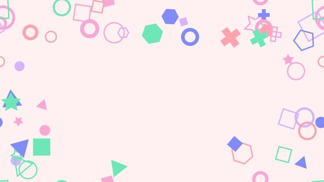 pattern geometric horizontal Colorful Geometric Shapes Vector Illustration for Creative Design and Backgrounds