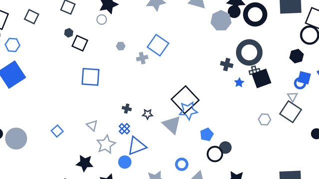 pattern geometric horizontal Abstract Geometric Shapes Pattern Blue Gray and Black on White Background Seamless Background Design