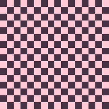 Dark plum purple pink checkerboard seamless pattern background, moody pastel goth geometric grid texture design, aesthetic fashion textile print stationery wrapping paper decor