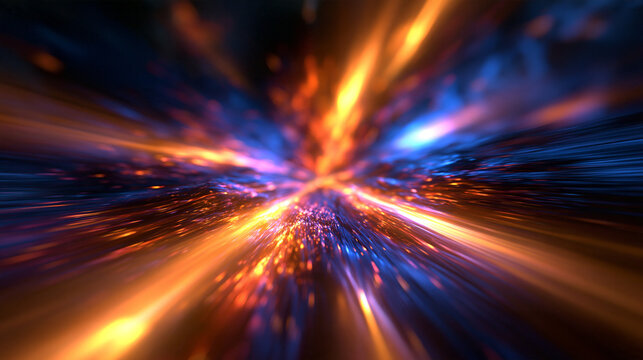 Abstract Hyperspace Warp Speed and Cosmic Energy Burst
