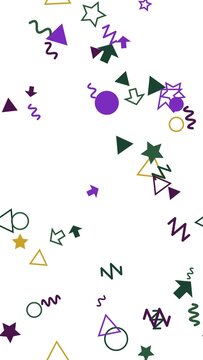 pattern confetti Vibrant Confetti Pattern with Geometric Shapes and Stars