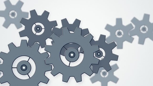 Metallic gears interlocking and rotating seamless loop