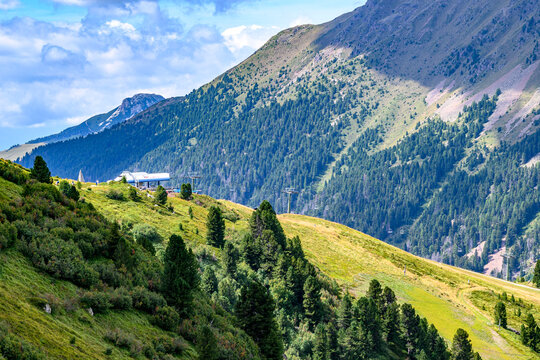 Alpe di Pampeago, arrivo seggiovia  Tresca