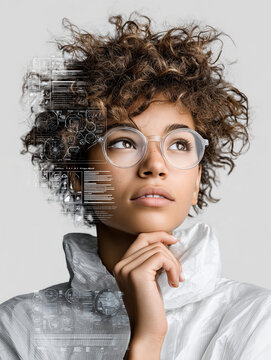 University Student Discussing AI Ethics with Virtual AI Tutor &mdash; Responsibility and Human Oversight Visualization

