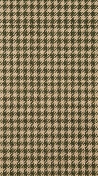 Macro texture of micro houndstooth check wool fabric in olive and beige