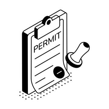 An isometric application form with a pen represents loan paperwork, borrower details, financing requests, document submission, and lending review.