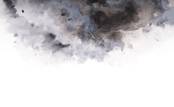 abstract gray watercolor splash background