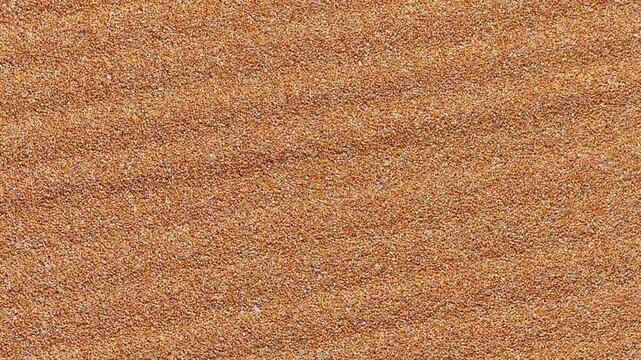 Top view of pile of harvested golden corn kernels