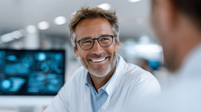 Financial Advisor Reviewing AI-Generated Credit Assessment with Client &mdash; Transparent Credit Analytics Visualization

