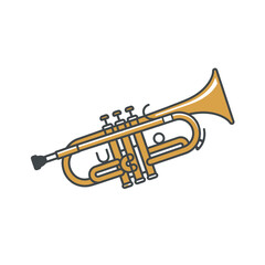 Obraz premium Stunning Illustration of a Brass Instrument Tuba Horn Musical Melody and Music Performance