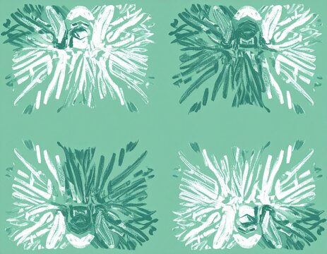 Abstract Pattern Design In Mint - Background, Customizable
