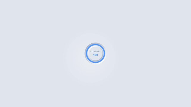 Software websites, app interfaces, and digital presentations blue circular progress indicator icon for tracking progress and status updates.