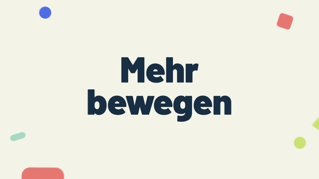 Zusammenarbeit mit bewegter Typografie und geometrischen Formen