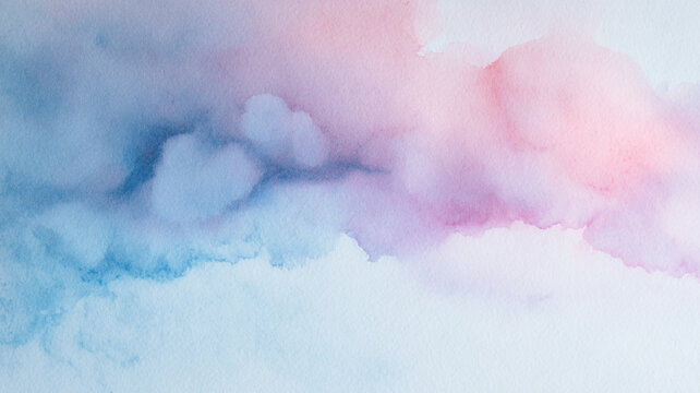 soft mist-like watercolor fade with airy pigment diffusion, minimal composition, pastel tones