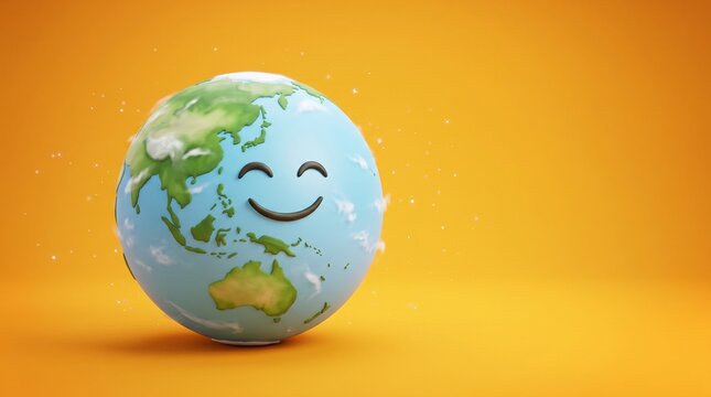 planet earth with green grass