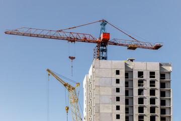 building under construction crane © valiantsin