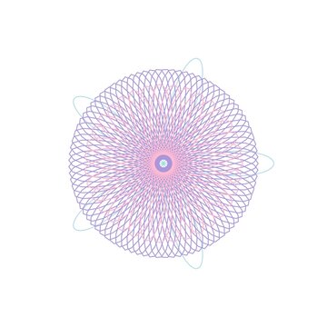 pattern guilloche square Intricate spirograph pattern with pastel colors a mesmerizing geometric design illustration