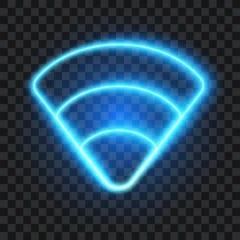 Neon wifi sign, vector illustration. © Vectorry