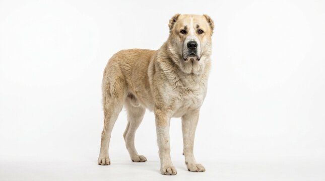 Majestic Central Asian Shepherd Dog Portrait